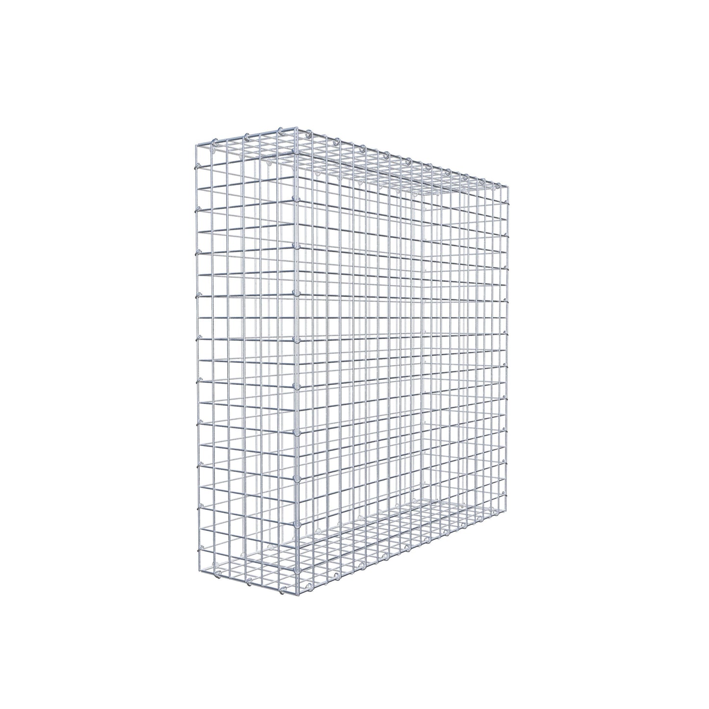 Gabion 100 cm x 100 cm x 30 cm (L x H x D), maskstorlek 5 cm x 5 cm, C-ring