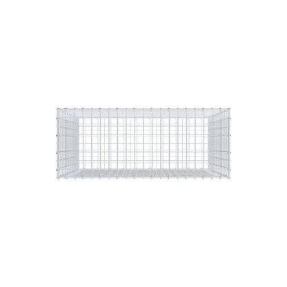 Gabion 100 cm x 100 cm x 40 cm (L x H x D), maskestørrelse 5 cm x 5 cm, C-ring
