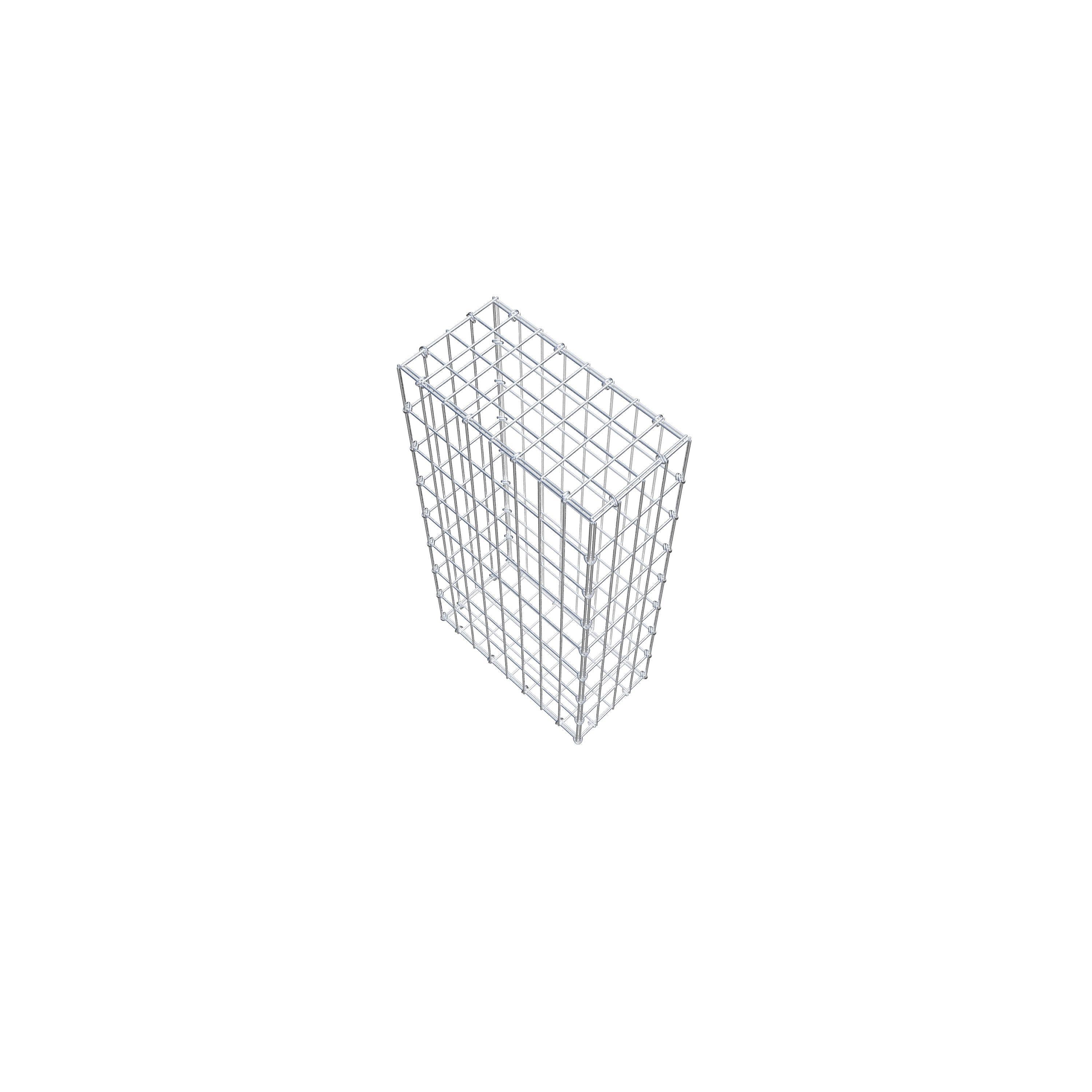 Gabion 80 cm x 40 cm x 20 cm (L x H x D), mesh size 5 cm x 10 cm, C-ring