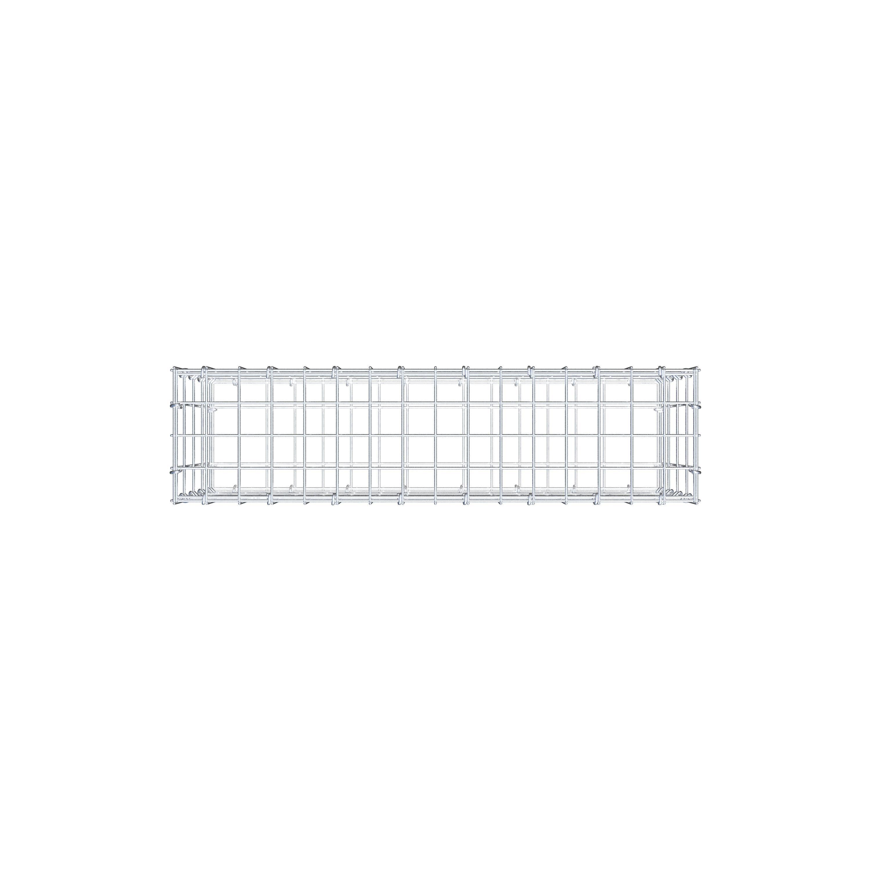 Gabion 80 cm x 40 cm x 20 cm (L x H x D), mesh size 5 cm x 10 cm, C-ring