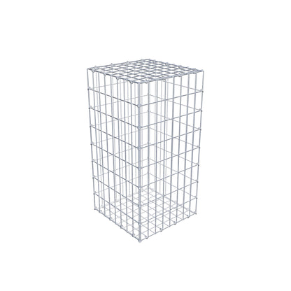 Gabion 80 cm x 40 cm x 40 cm (L x H x D), maskstorlek 5 cm x 10 cm, C-ring