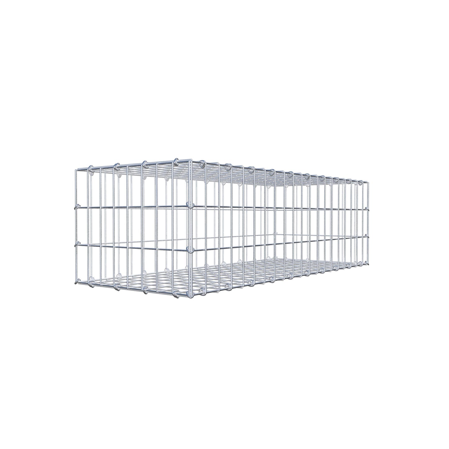 Gabion 100 cm x 30 cm x 40 cm (L x H x D), mesh size 5 cm x 10 cm, C-ring