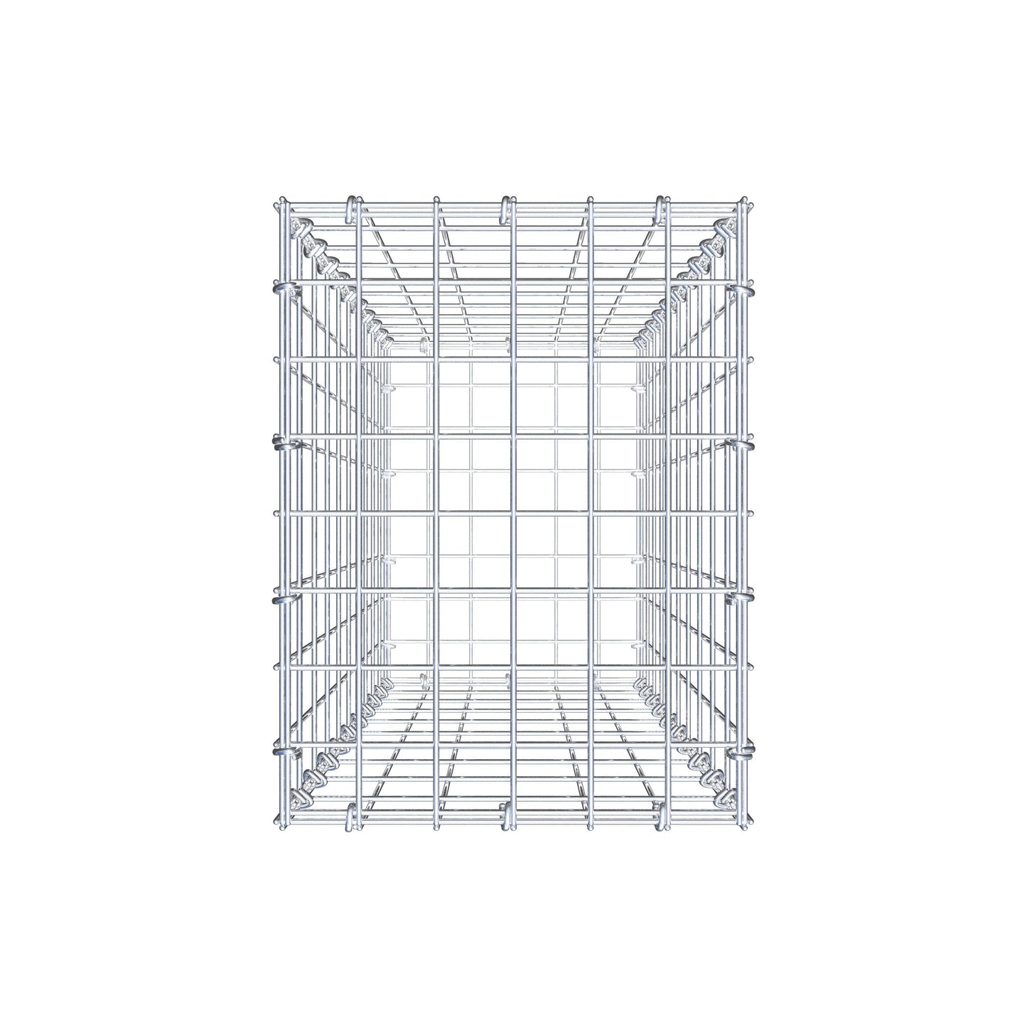 Gabion 100 cm x 30 cm x 40 cm (L x H x D), mesh size 5 cm x 10 cm, C-ring