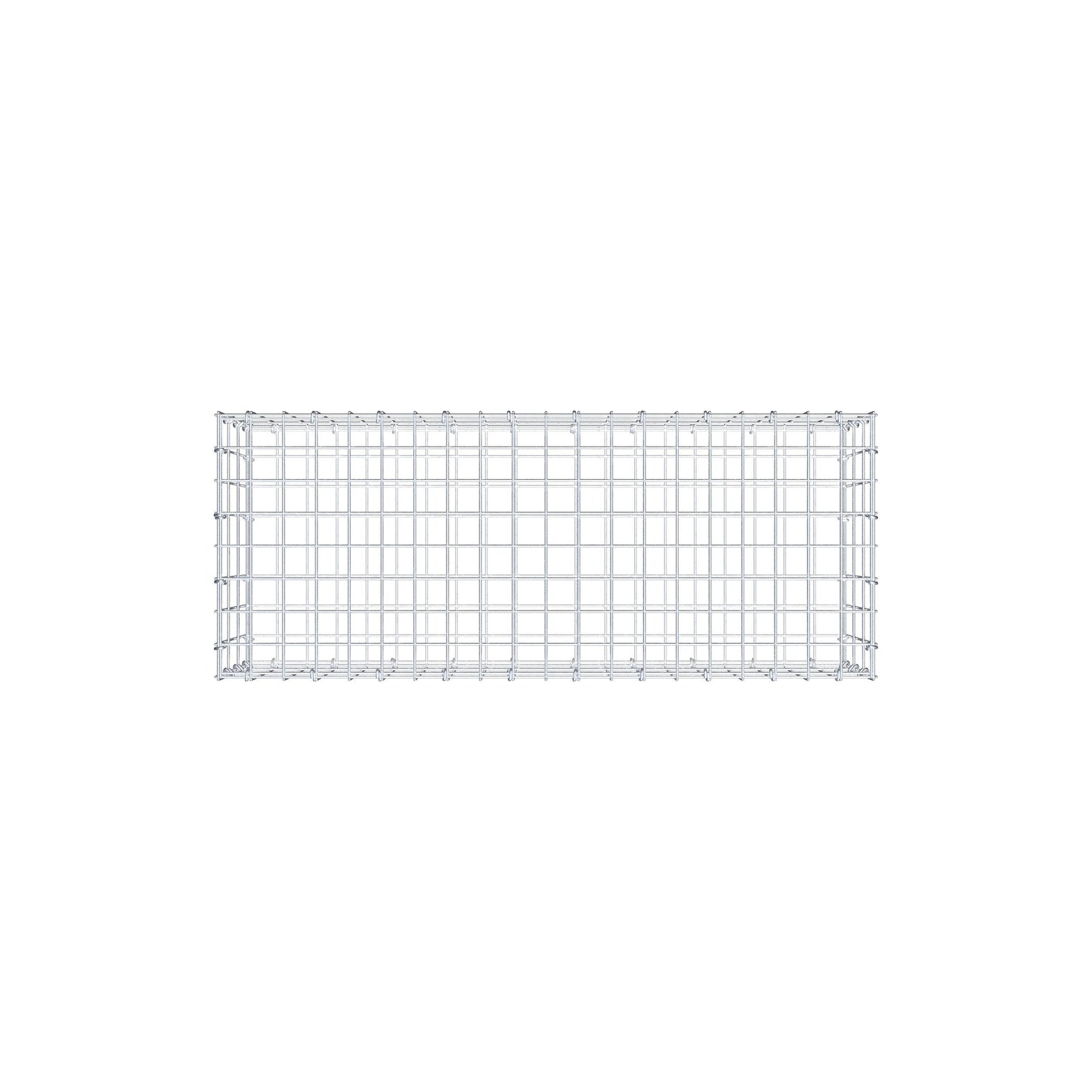 Gabion 100 cm x 30 cm x 40 cm (L x H x D), mesh size 5 cm x 10 cm, C-ring