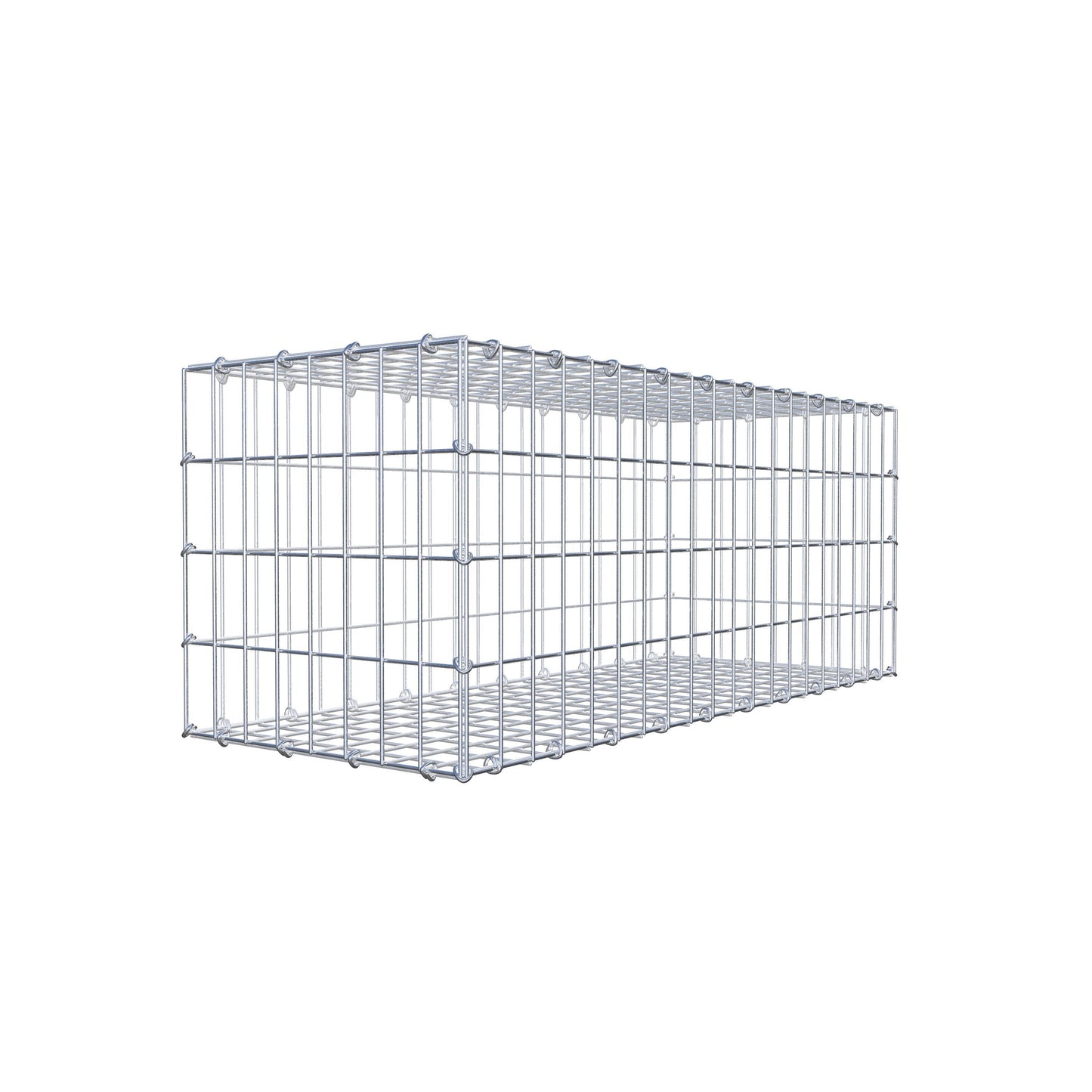 Gavión 100 cm x 40 cm x 40 cm (L x A x P), luz de malla 5 cm x 10 cm, anillo en C