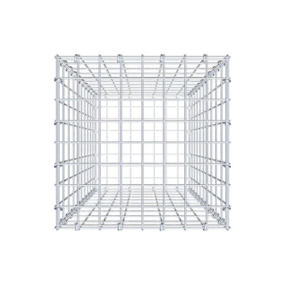 Gavión 100 cm x 40 cm x 40 cm (L x A x P), luz de malla 5 cm x 10 cm, anillo en C