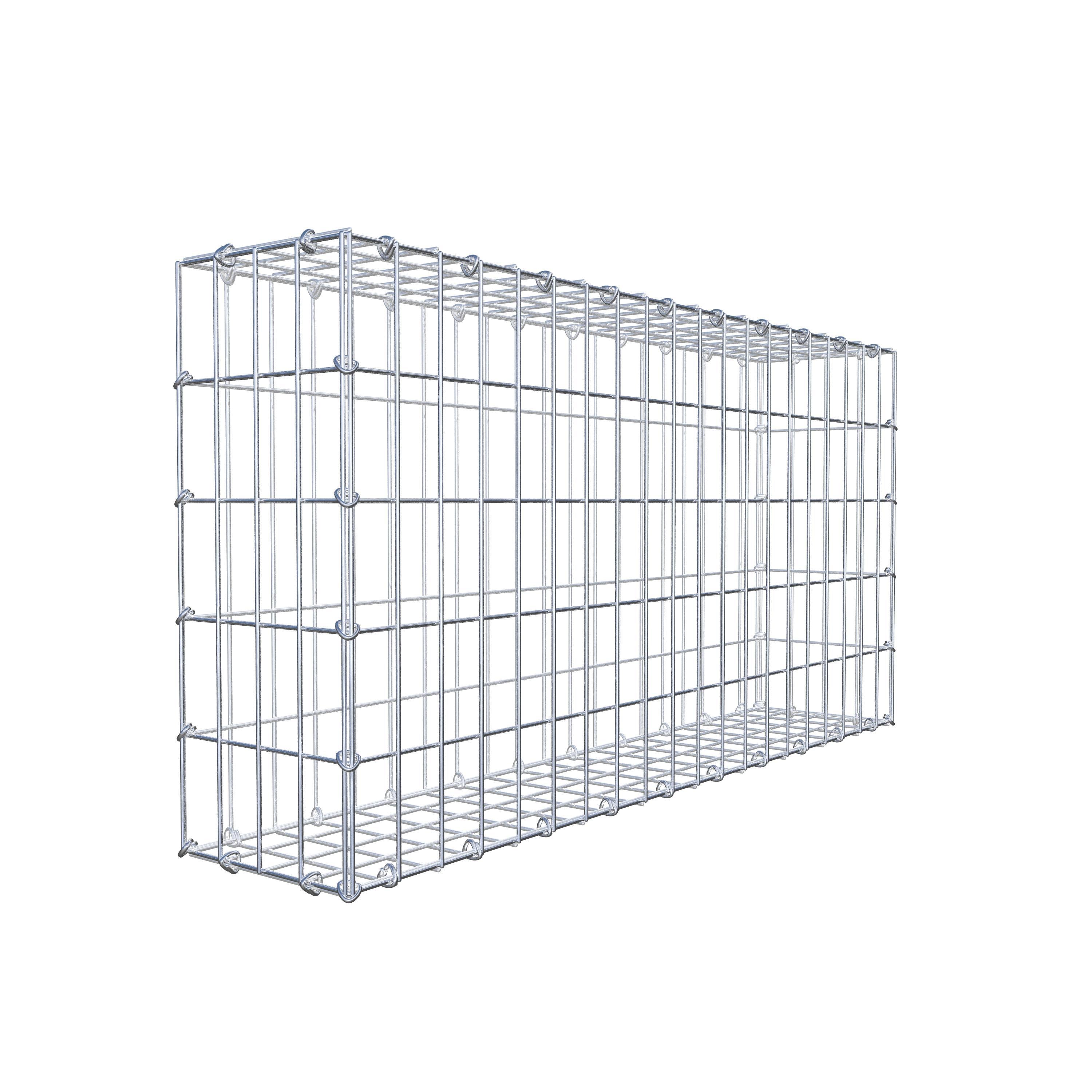 Gabion 100 cm x 50 cm x 20 cm (L x H x D), mesh size 5 cm x 10 cm, C-ring