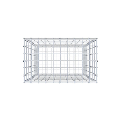 Gabion 100 cm x 50 cm x 30 cm (L x H x D), maskestørrelse 5 cm x 10 cm, C-ring