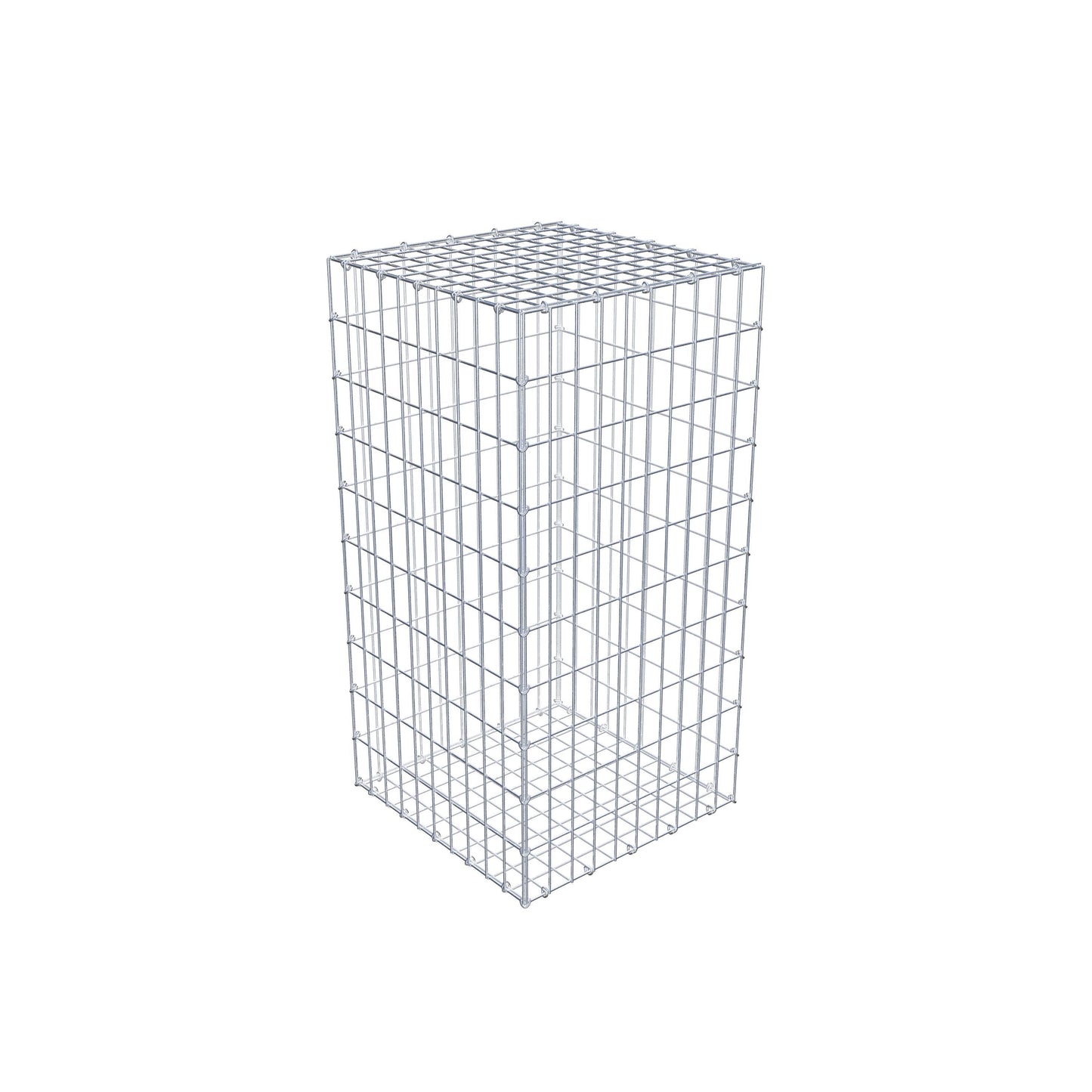 Gabion 100 cm x 50 cm x 50 cm (L x H x D), maskstorlek 5 cm x 10 cm, C-ring