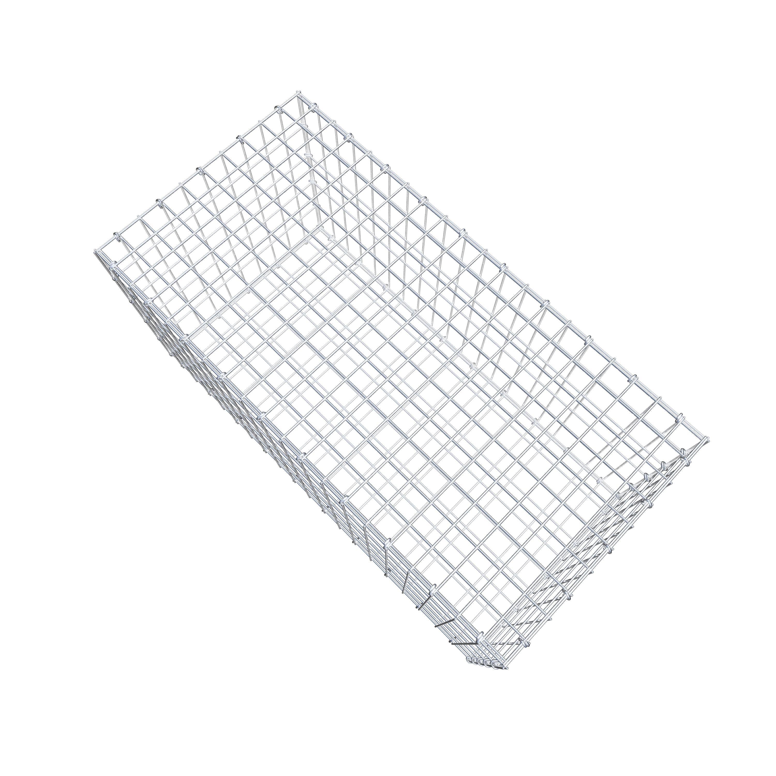 Gabione 100 cm x 50 cm x 50 cm (L x H x T), Maschenweite 5 cm x 10 cm, C-Ring