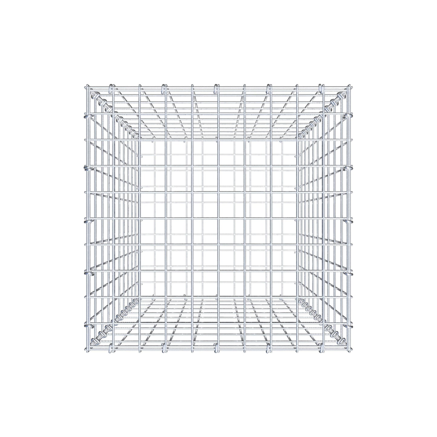 Gabion 100 cm x 50 cm x 50 cm (L x H x D), maskstorlek 5 cm x 10 cm, C-ring