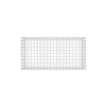 Gabion 100 cm x 50 cm x 50 cm (L x H x D), maskstorlek 5 cm x 10 cm, C-ring