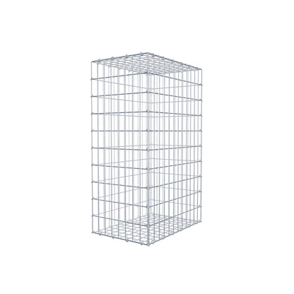 Gabion 100 cm x 60 cm x 40 cm (L x H x P), mailles 5 cm x 10 cm, anneau en C