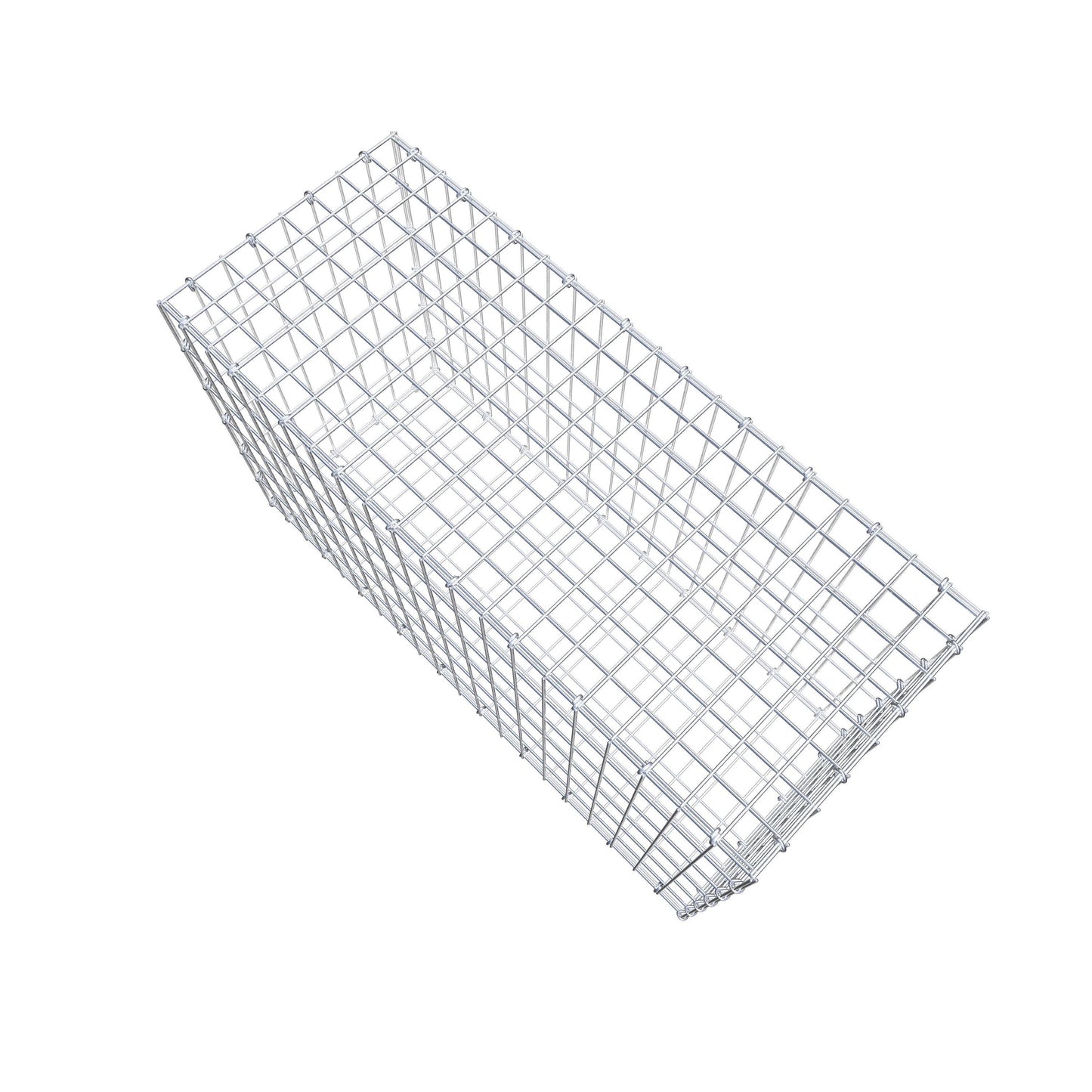 Gabion 100 cm x 60 cm x 40 cm (L x H x P), mailles 5 cm x 10 cm, anneau en C