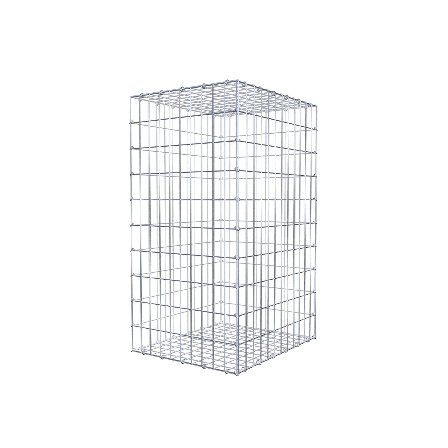 Gabion 100 cm x 60 cm x 50 cm (L x H x P), mailles 5 cm x 10 cm, anneau en C