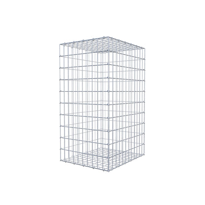Gabion 100 cm x 60 cm x 50 cm (L x H x P), mailles 5 cm x 10 cm, anneau en C