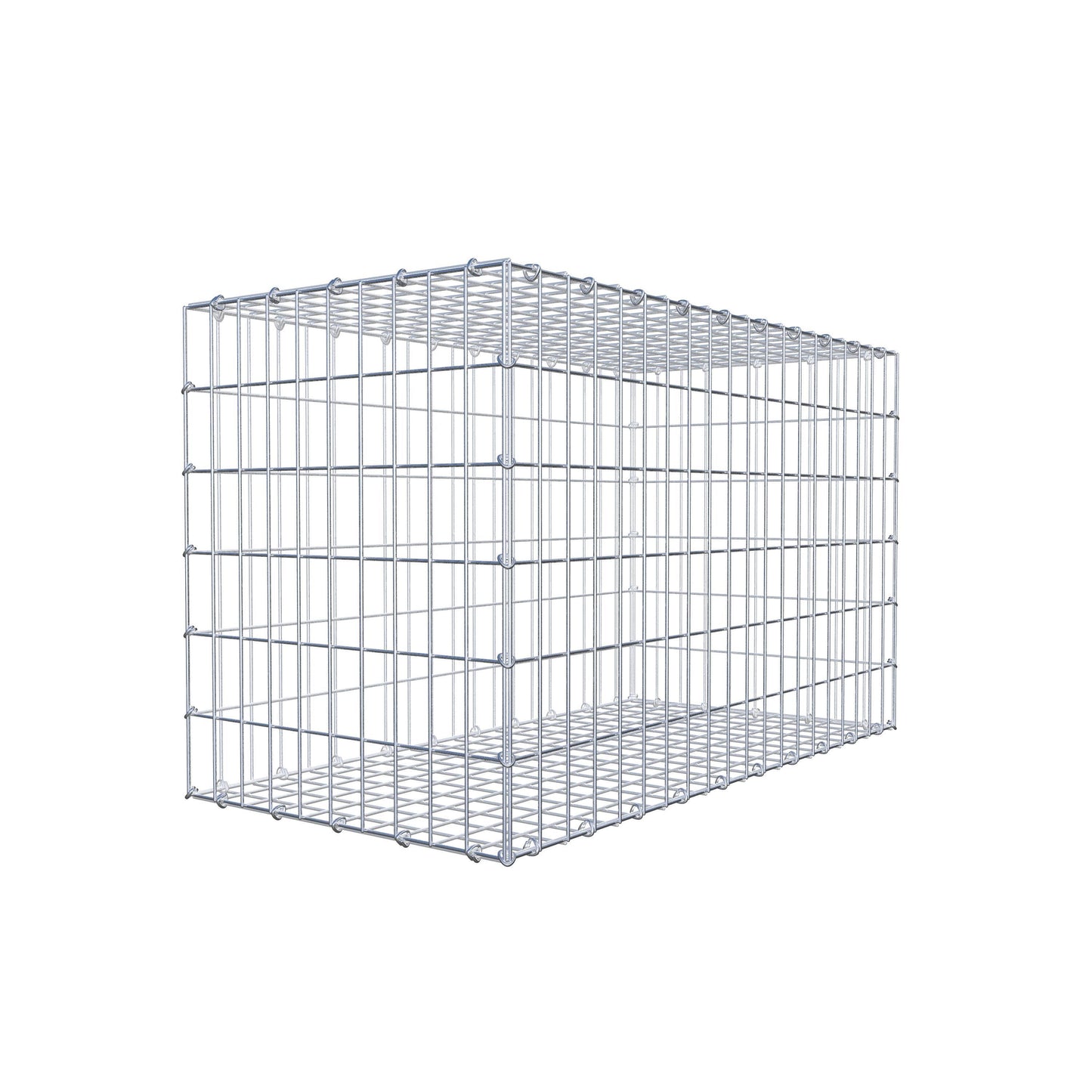 Gabion 100 cm x 60 cm x 50 cm (L x H x P), mailles 5 cm x 10 cm, anneau en C
