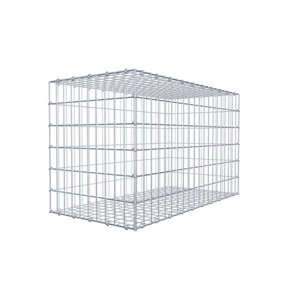 Gabion 100 cm x 60 cm x 50 cm (L x H x P), mailles 5 cm x 10 cm, anneau en C