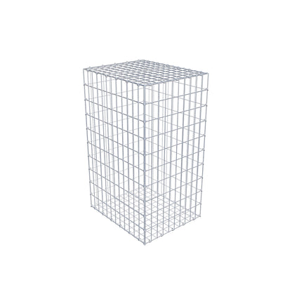 Gabion 100 cm x 60 cm x 50 cm (L x H x P), mailles 5 cm x 10 cm, anneau en C