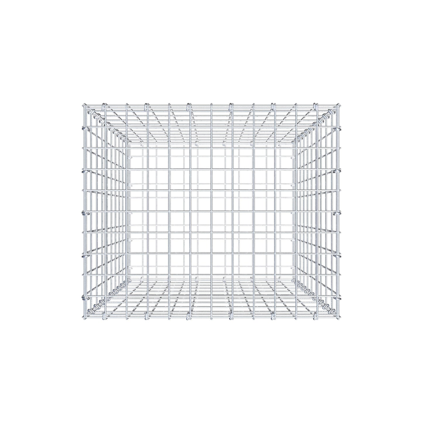 Gabion 100 cm x 60 cm x 50 cm (L x H x P), mailles 5 cm x 10 cm, anneau en C