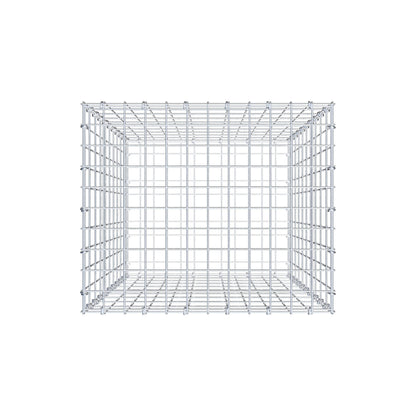 Gabion 100 cm x 60 cm x 50 cm (L x H x P), mailles 5 cm x 10 cm, anneau en C