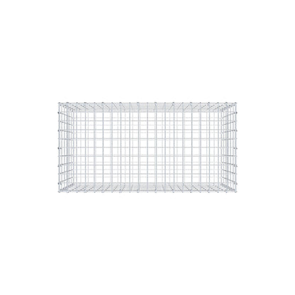 Gabion 100 cm x 60 cm x 50 cm (L x H x P), mailles 5 cm x 10 cm, anneau en C