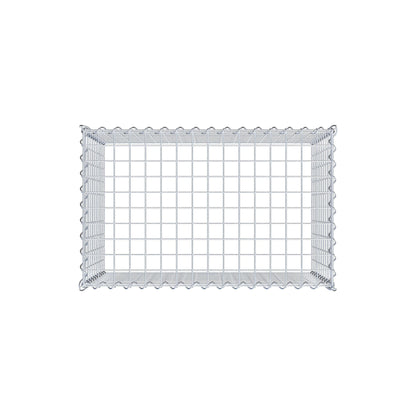 Anbaugabione Typ 3 80 cm x 50 cm x 50 cm (L x H x T), Maschenweite 5 cm x 5 cm, Spirale