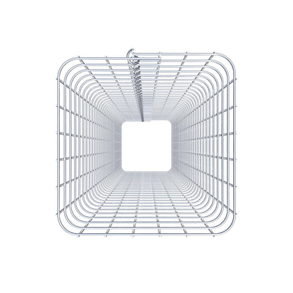 Coluna de gabião quadrada 32 cm x 32 cm, altura 160 cm, PM 5 cm x 5 cm