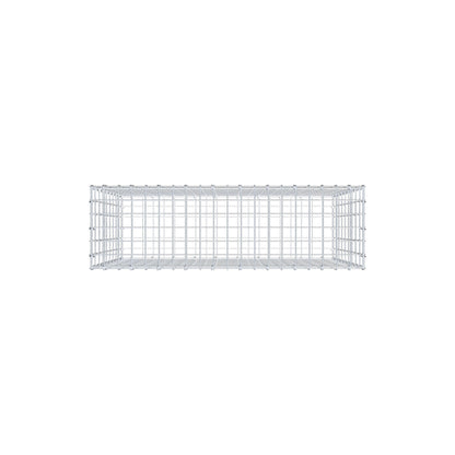 Gabbione 100 cm x 90 cm x 30 cm (L x H x P), maglia 5 cm x 10 cm, anello a C