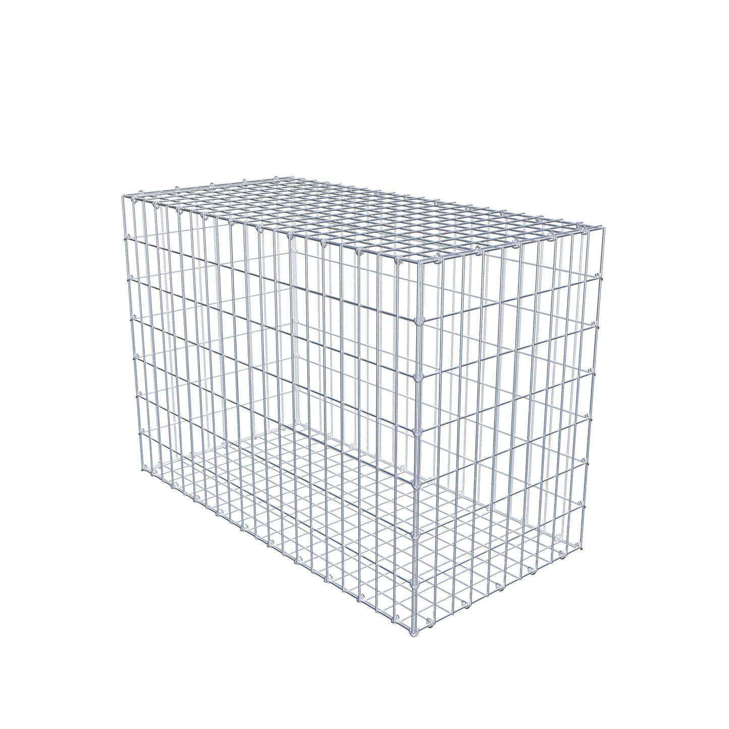 Gabion 100 cm x 70 cm x 50 cm (L x H x P), mailles 5 cm x 10 cm, anneau en C