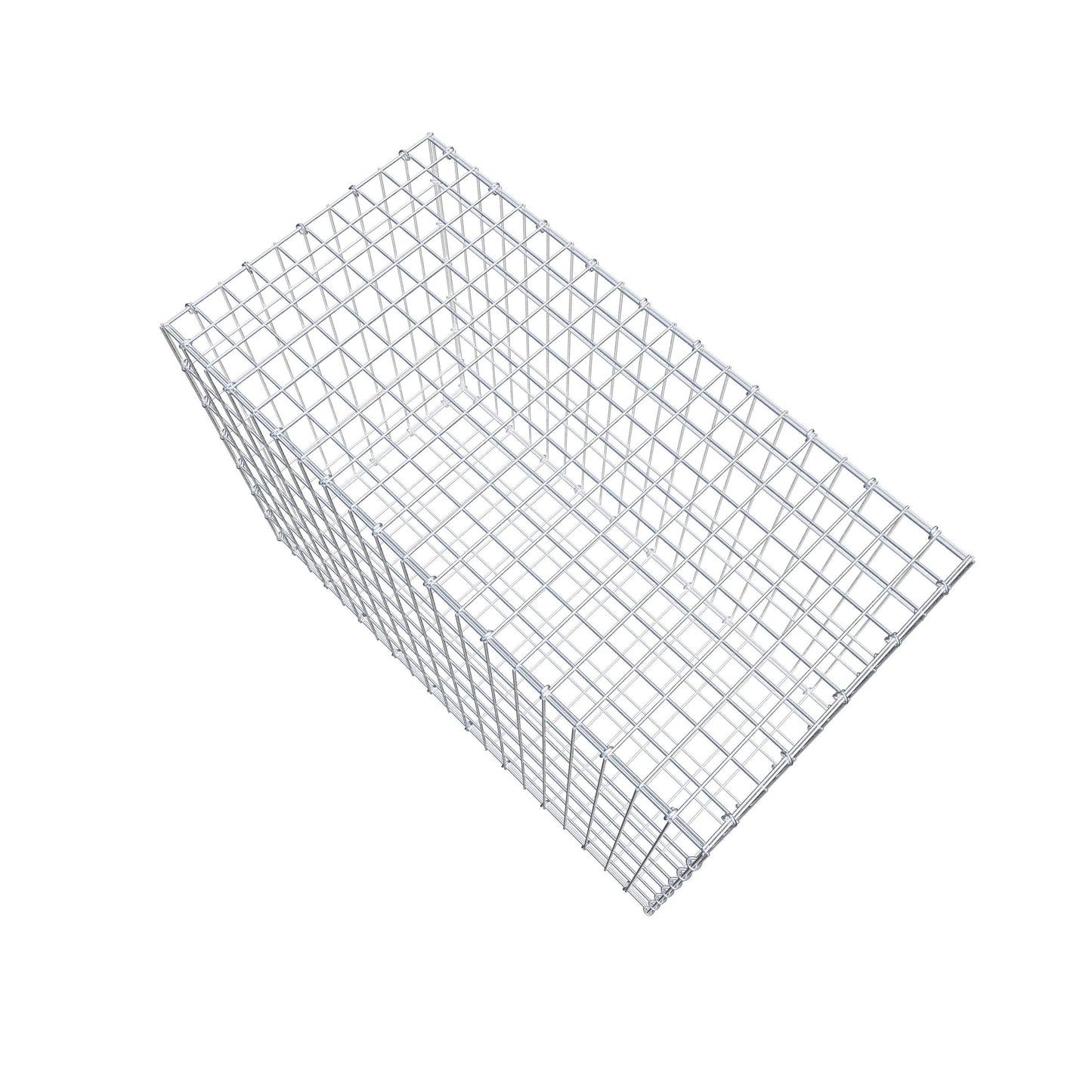 Gabion 100 cm x 70 cm x 50 cm (L x H x P), mailles 5 cm x 10 cm, anneau en C