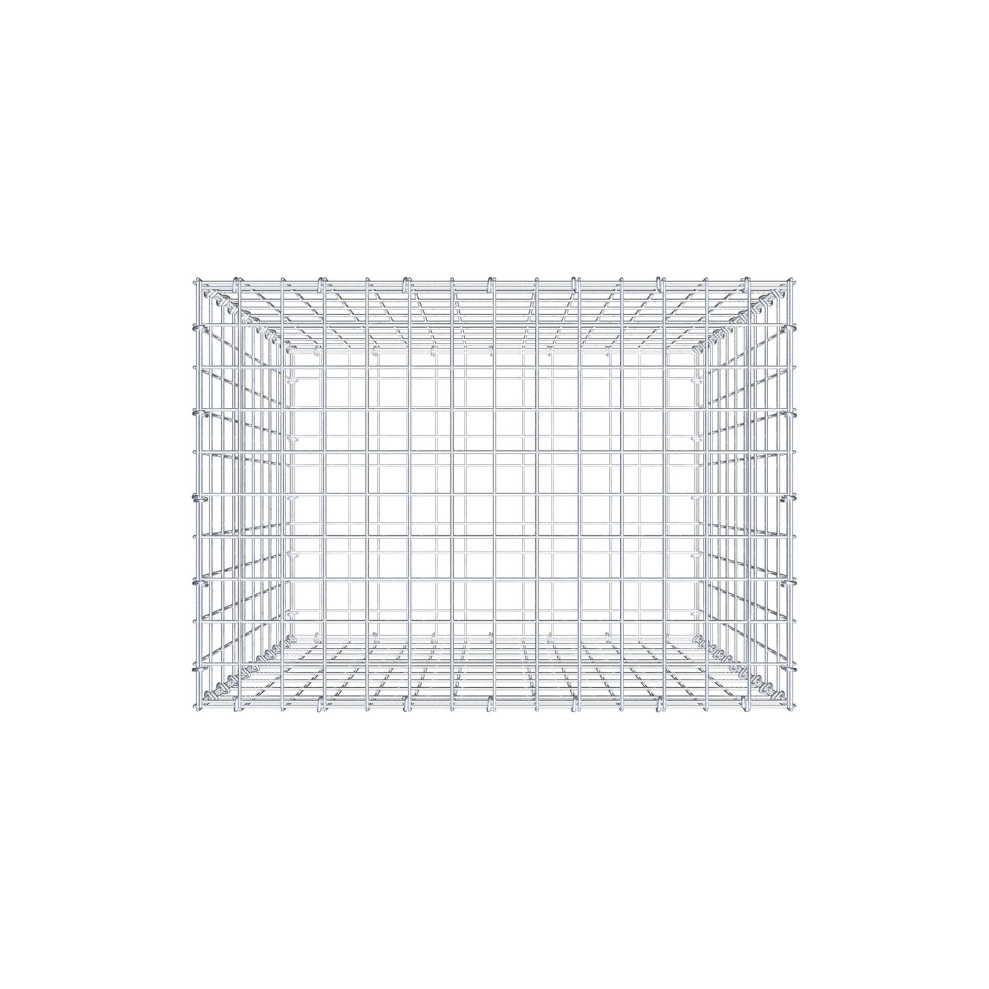 Gabion 100 cm x 70 cm x 50 cm (L x H x P), mailles 5 cm x 10 cm, anneau en C