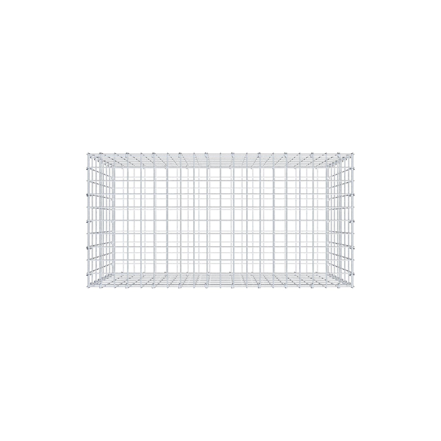 Gabion 100 cm x 70 cm x 50 cm (L x H x P), mailles 5 cm x 10 cm, anneau en C