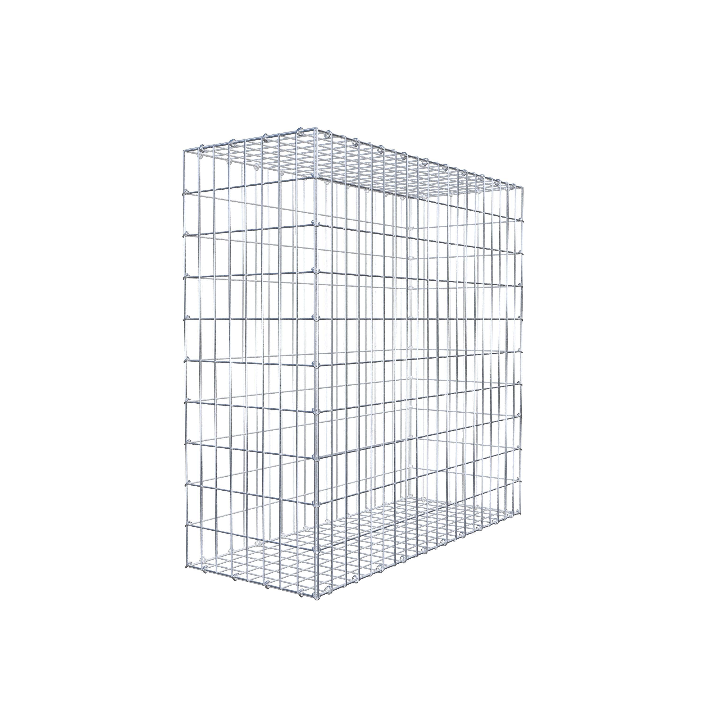 Gabion 100 cm x 100 cm x 40 cm (L x H x D), mesh size 5 cm x 10 cm, C-ring