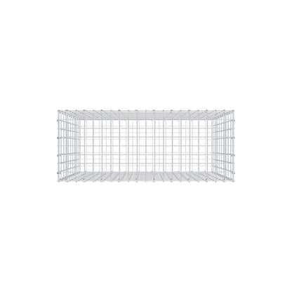 Gabione 100 cm x 100 cm x 40 cm (L x H x T), Maschenweite 5 cm x 10 cm, C-Ring