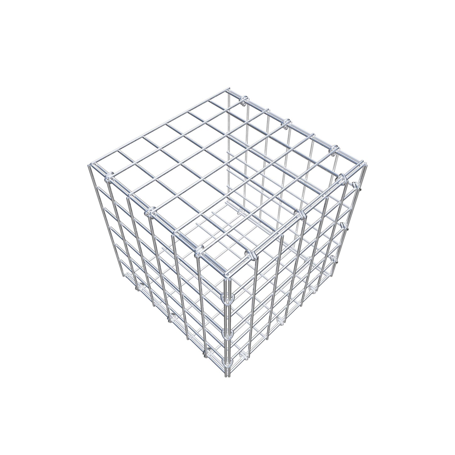 Anbaugabione Typ 2 30 cm x 30 cm x 30 cm (L x H x T), Maschenweite 5 cm x 5 cm, C-Ring