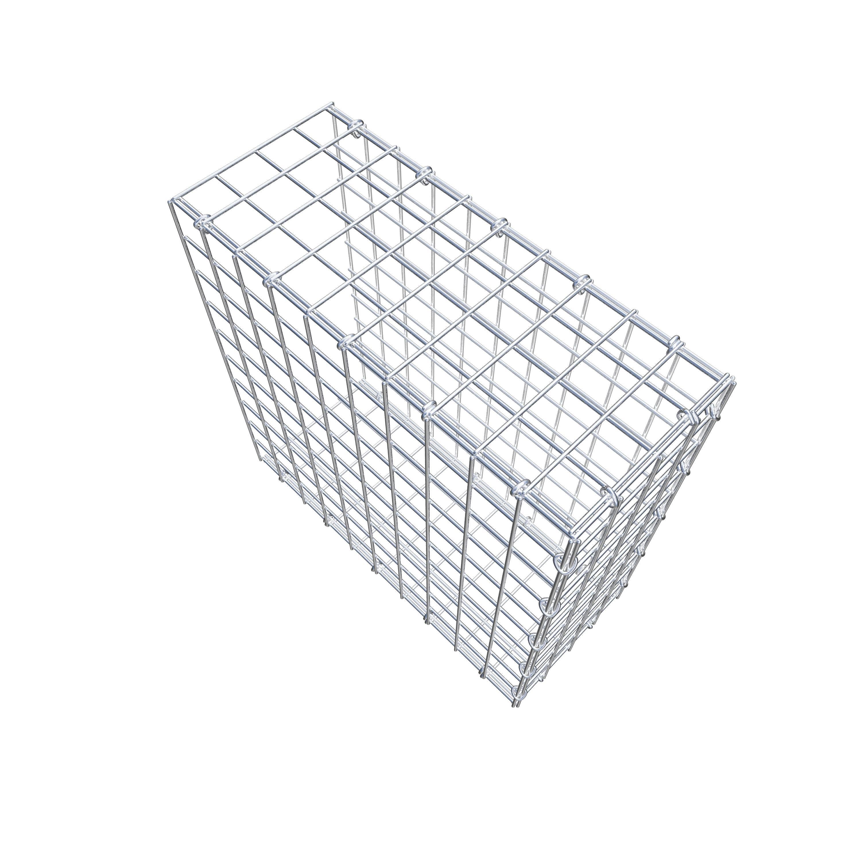 Anbaugabione Typ 2 50 cm x 50 cm x 20 cm (L x H x T), Maschenweite 5 cm x 5 cm, C-Ring