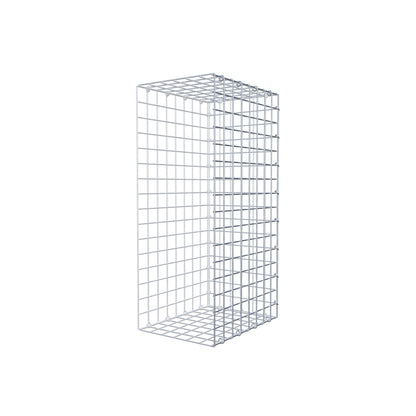Mounted gabion type 2 80 cm x 40 cm x 30 cm (L x H x D), mesh size 5 cm x 5 cm, C-ring