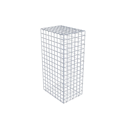 Mounted gabion type 2 80 cm x 40 cm x 30 cm (L x H x D), mesh size 5 cm x 5 cm, C-ring
