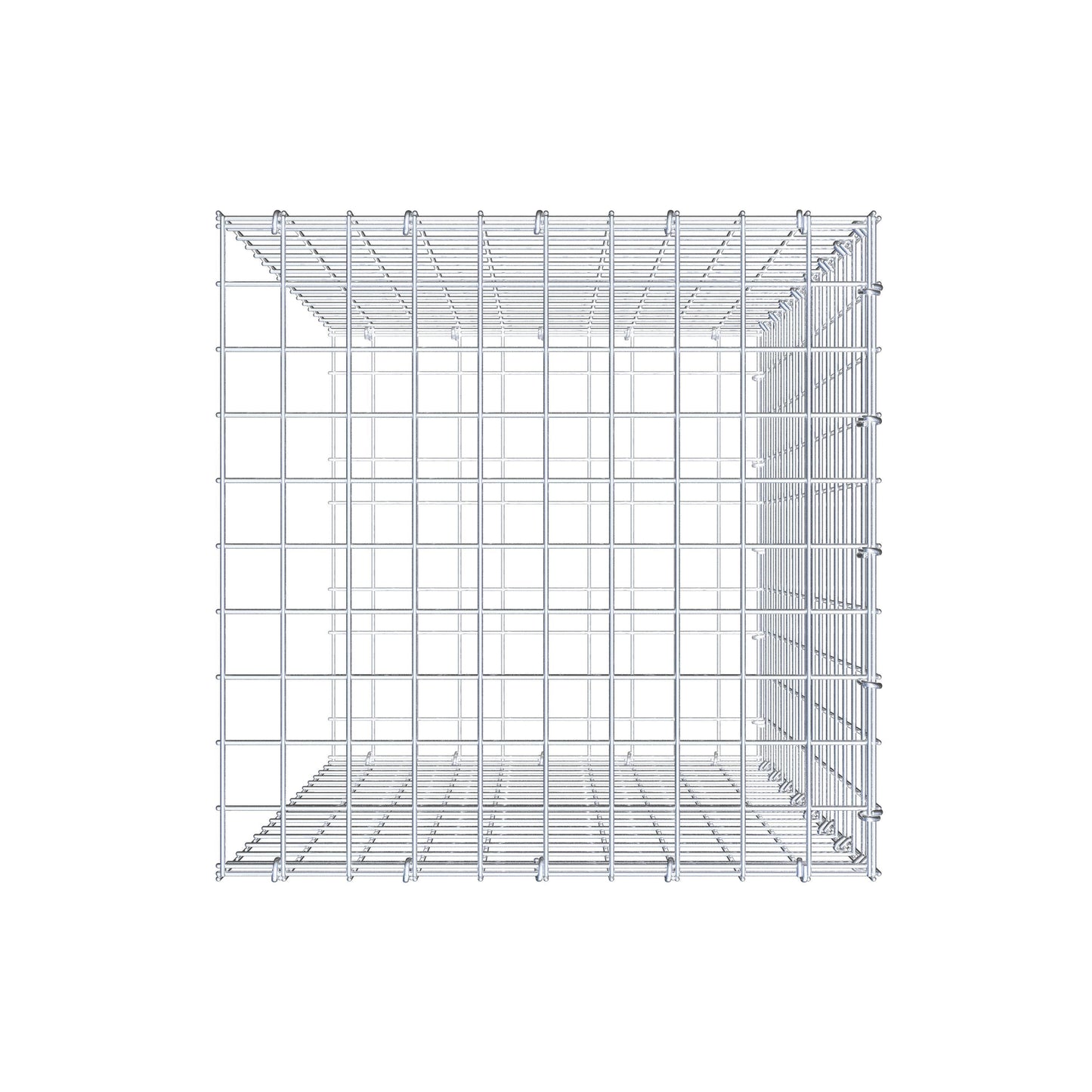 Pila adicional tipo 2 80 cm x 50 cm x 50 cm (L x A x P), malla 5 cm x 5 cm, anillo en C