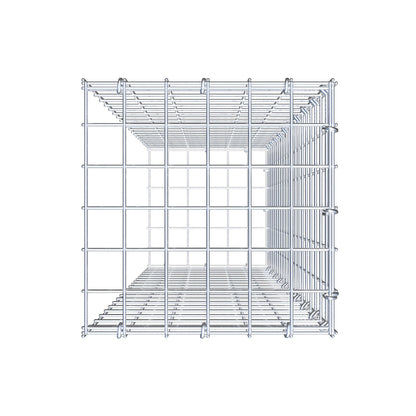 Fourche rapportée type 2 100 cm x 30 cm x 30 cm (L x H x P), mailles 5 cm x 5 cm, anneau C