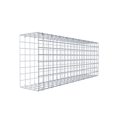 Monteret gabion type 2 100 cm x 40 cm x 20 cm (L x H x D), maskestørrelse 5 cm x 5 cm, C-ring