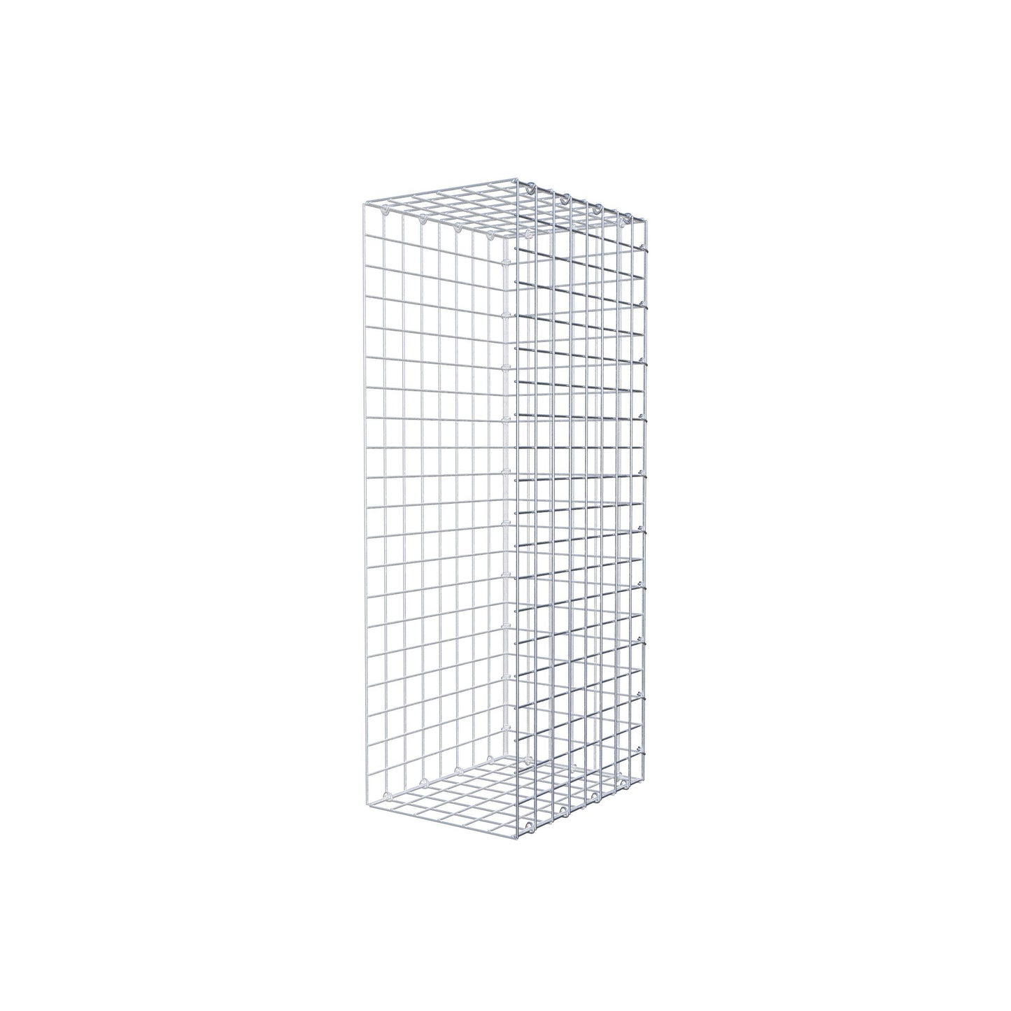 Monteret gabion type 2 100 cm x 40 cm x 30 cm (L x H x D), maskestørrelse 5 cm x 5 cm, C-ring