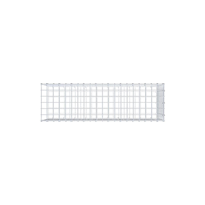 Monteret gabion type 2 100 cm x 40 cm x 30 cm (L x H x D), maskestørrelse 5 cm x 5 cm, C-ring