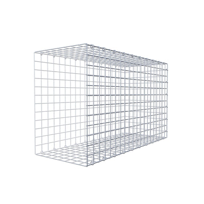 Monteret gabion type 2 100 cm x 60 cm x 40 cm (L x H x D), maskestørrelse 5 cm x 5 cm, C-ring