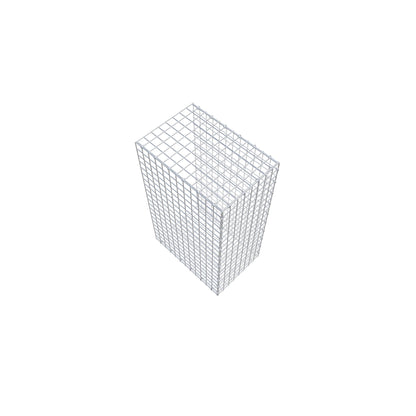Monteret gabion type 2 100 cm x 60 cm x 40 cm (L x H x D), maskestørrelse 5 cm x 5 cm, C-ring