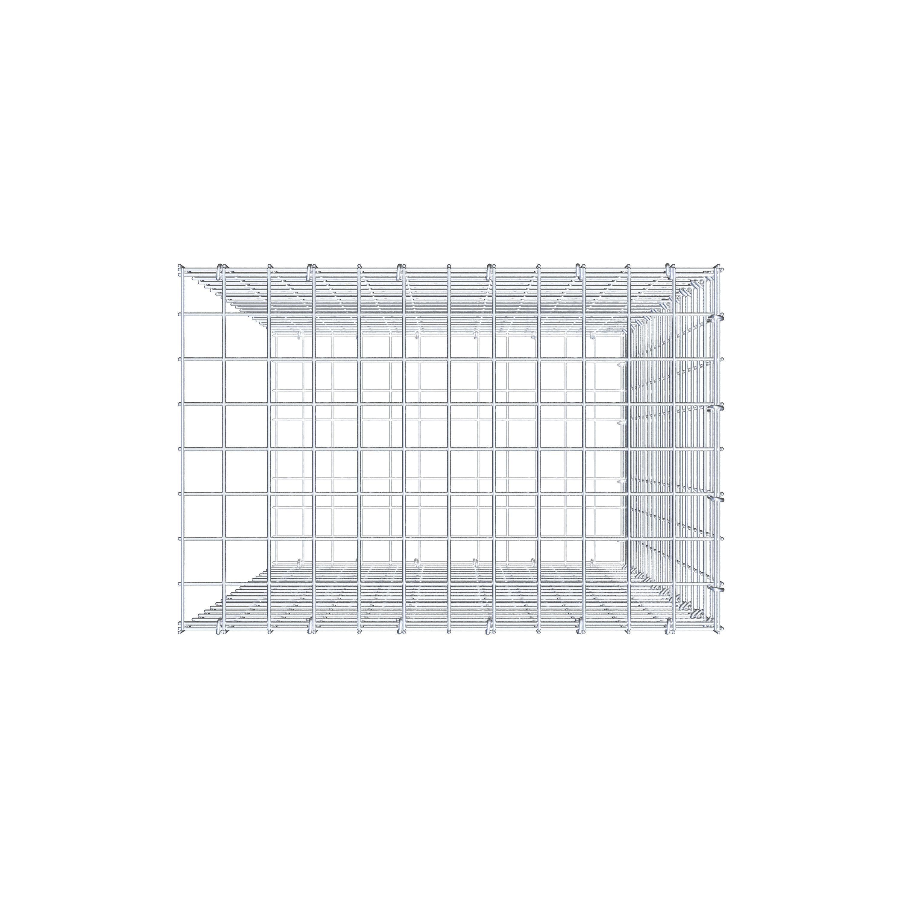 Gabião Tipo 2 100 cm x 60 cm x 40 cm (C x A x P), malhagem 5 cm x 5 cm, anel C
