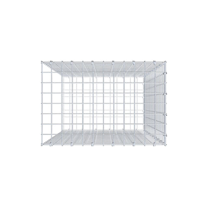 Monteret gabion type 2 100 cm x 60 cm x 40 cm (L x H x D), maskestørrelse 5 cm x 5 cm, C-ring
