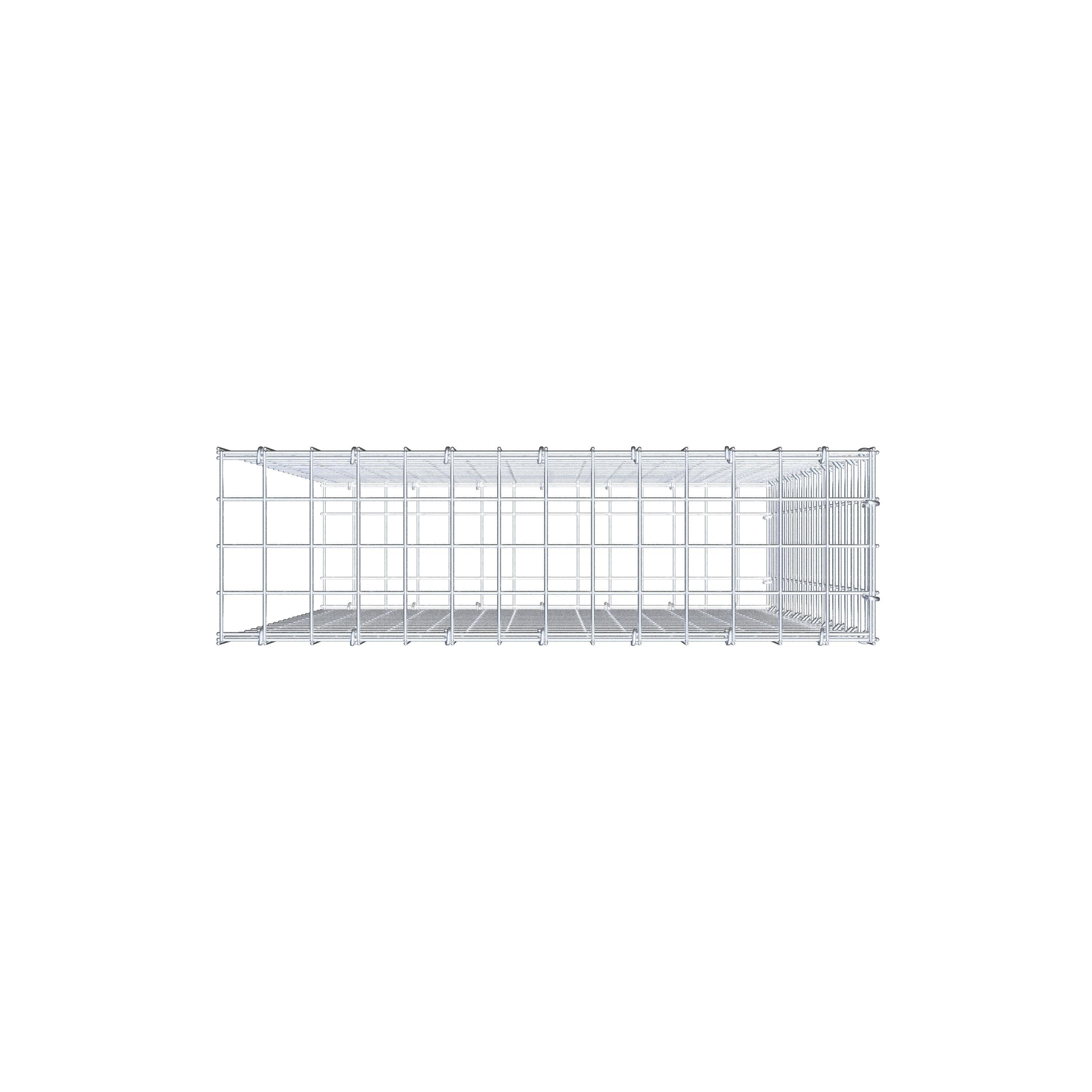 Anbaugabione Typ 2 100 cm x 70 cm x 20 cm (L x H x T), Maschenweite 5 cm x 5 cm, C-Ring