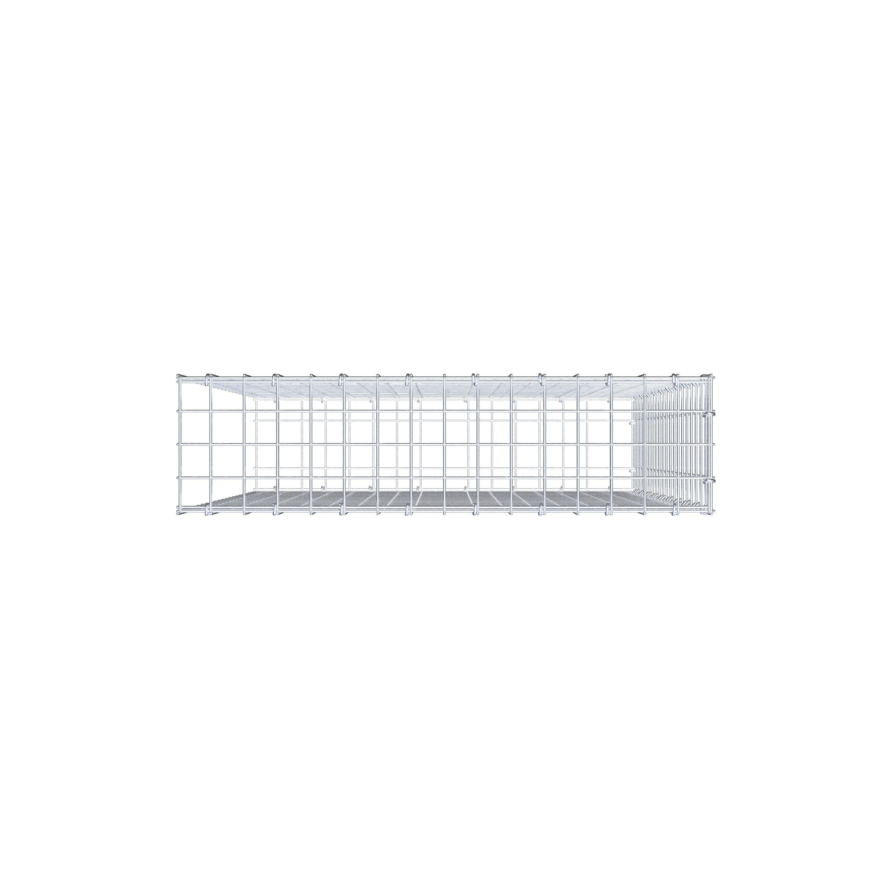 Anbaugabione Typ 2 100 cm x 80 cm x 20 cm (L x H x T), Maschenweite 5 cm x 5 cm, C-Ring